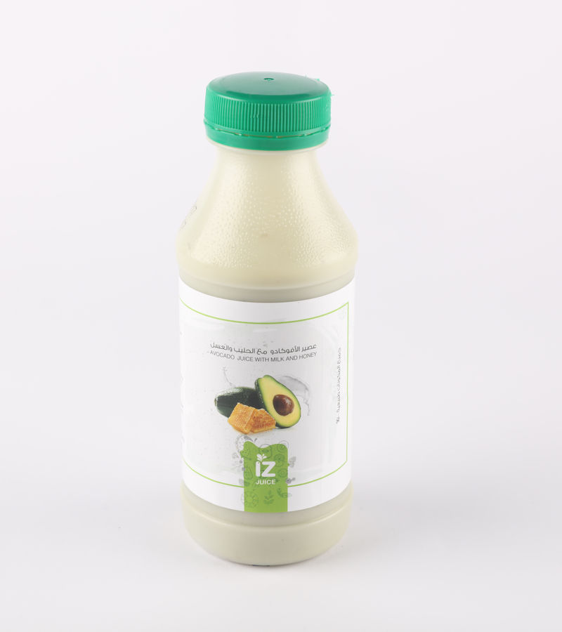 IZ Avocado Milk & Honey juice bottle